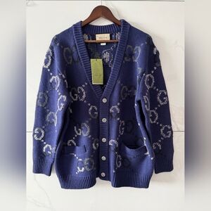 GUCCI GG Wool-Blend Cardigan